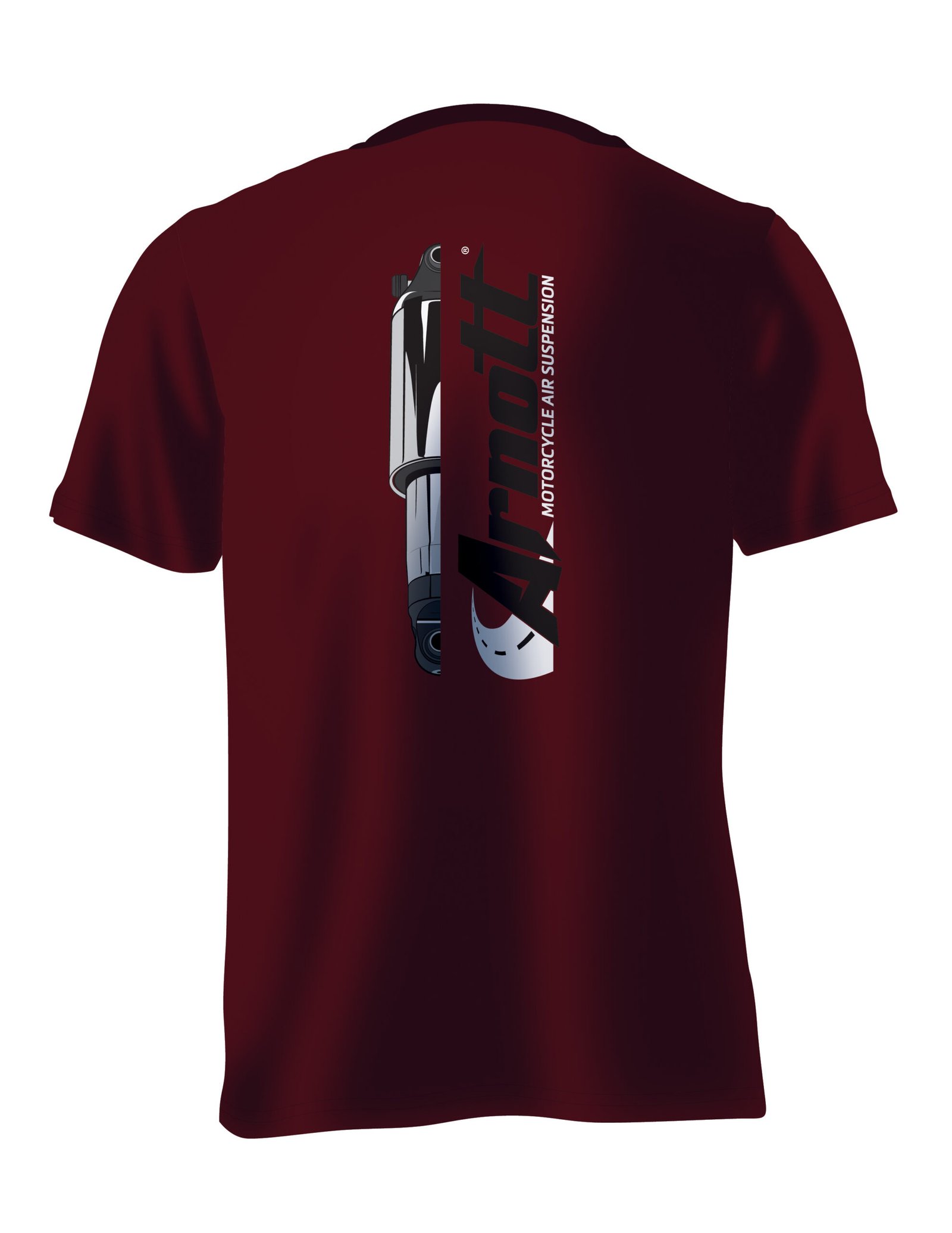 Arnott Cycles red shirt mockup